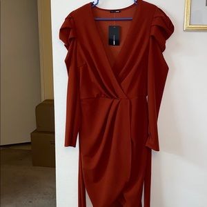 Demure Vix Wrap Dress